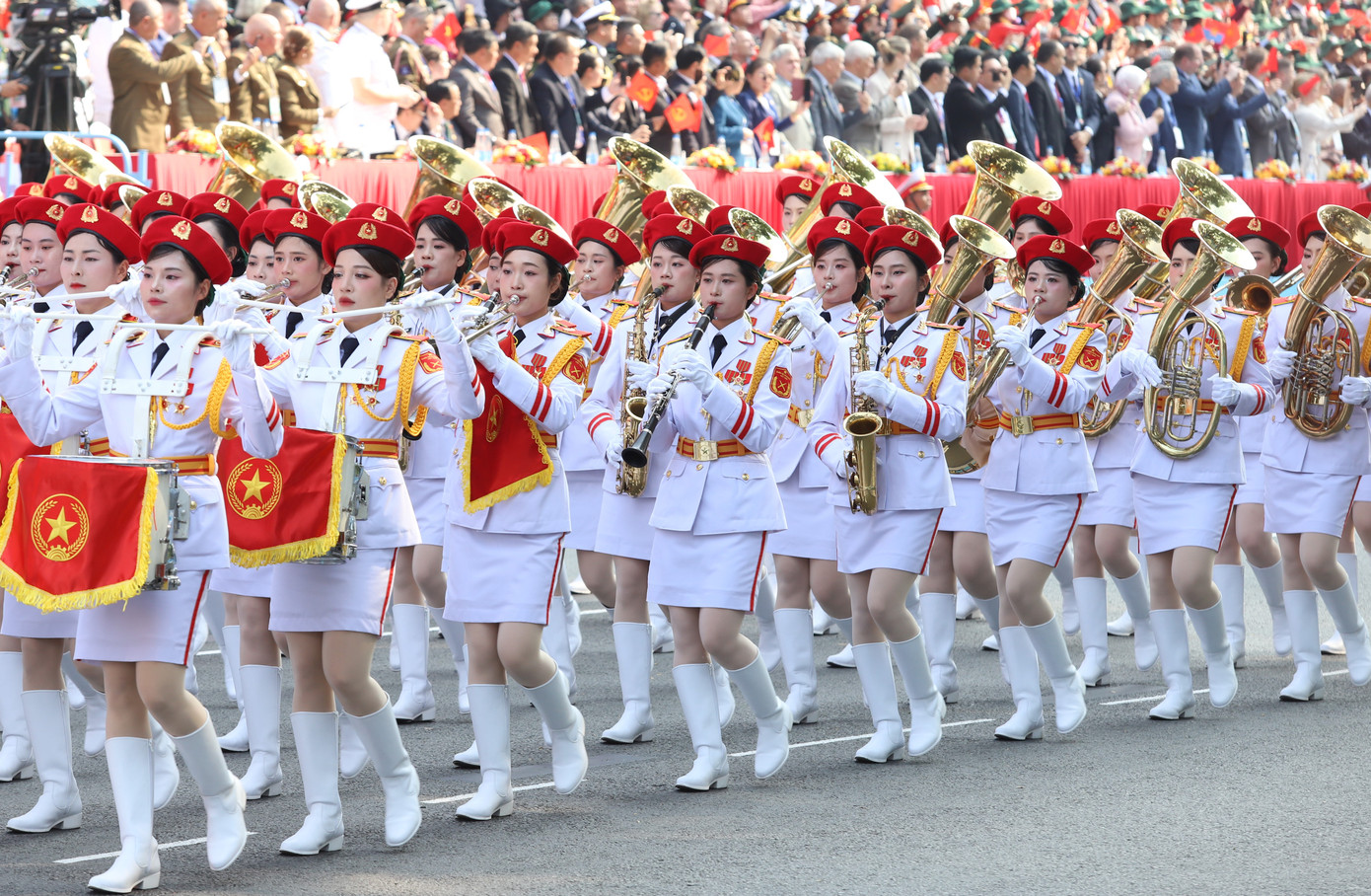 Ngày nay, những âm thanh hùng tráng đầy tự hào tiếp tục ngân vang trong các sự kiện trọng đại của đất nước, cổ vũ toàn Đảng, toàn dân, toàn quân ta nêu cao ý chí, quyết tâm chung sức, đồng lòng tiến vào kỷ nguyên phát triển giàu mạnh, phồn vinh, thịnh vượng của dân tộc.