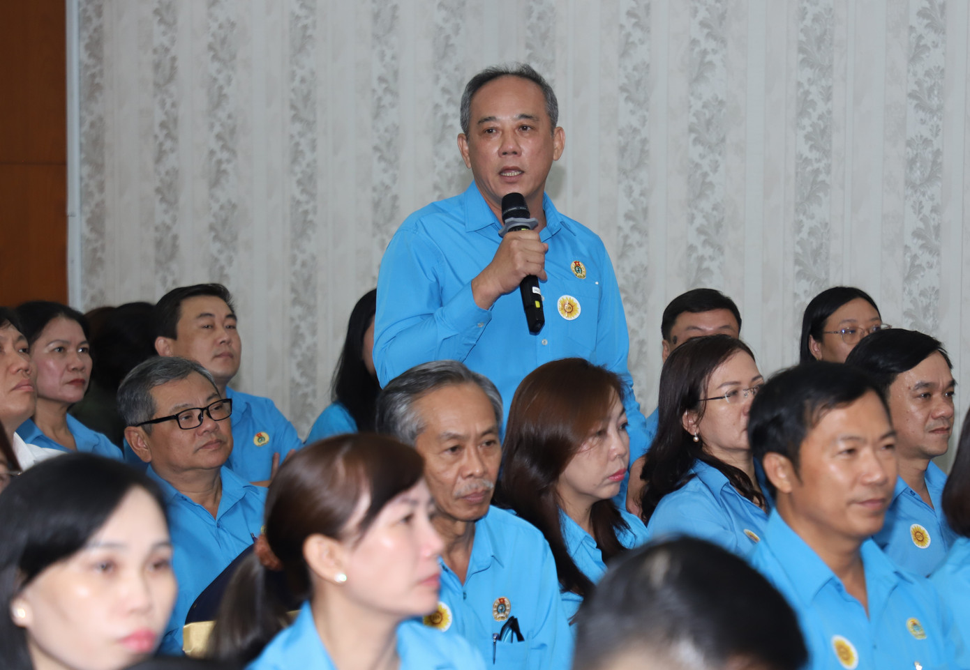 Ông Củ Phát Nghiệp trao đổi tại buổi gặp gỡ. Ảnh: Ngô Tùng. Ông Củ Phát Nghiệp trao đổi tại buổi gặp gỡ. Ảnh: Ngô Tùng.