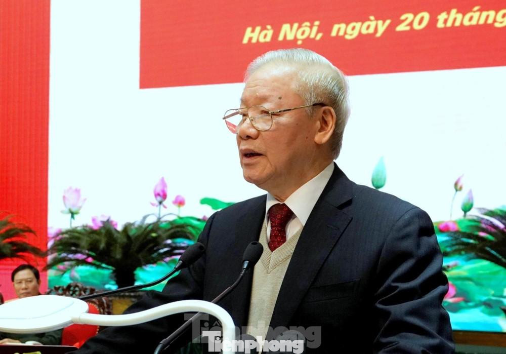 Tổng Bí thư Nguyễn Phú Trọng phát biểu tại Hội nghị.