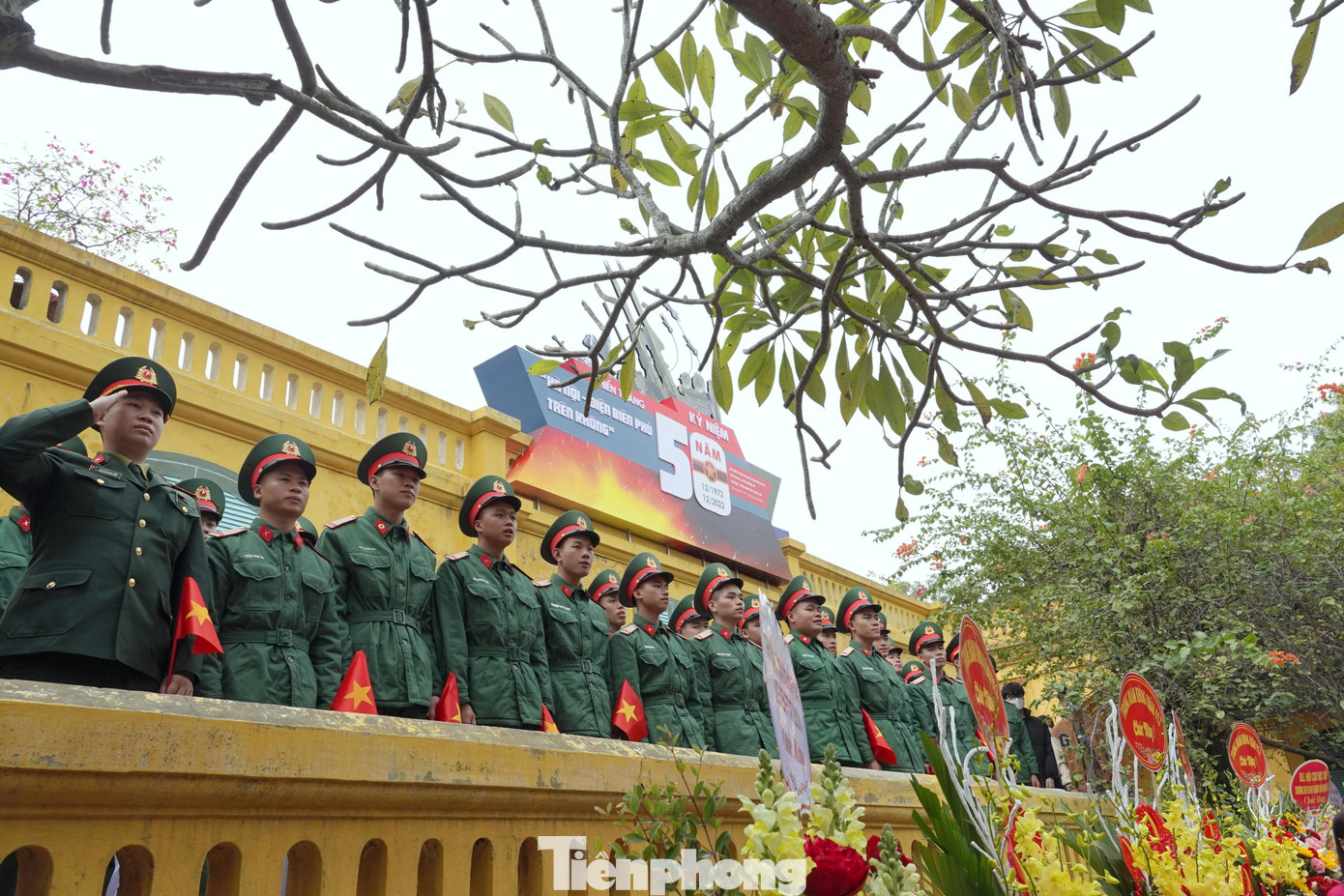 Chiến sĩ lực lượng vũ trang Thủ đô tham gia sự kiện tại Hoàng Thành Thăng Long.