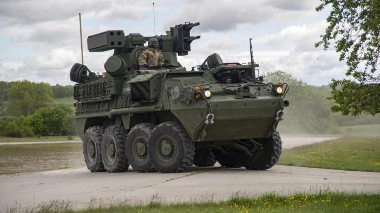 Xe chiến đấu bọc thép Stryker. Ảnh: Quân đội Mỹ