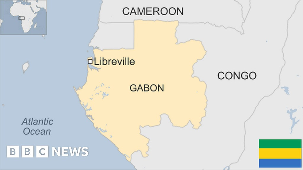 Vị trí Gabon. Bản đồ: BBC