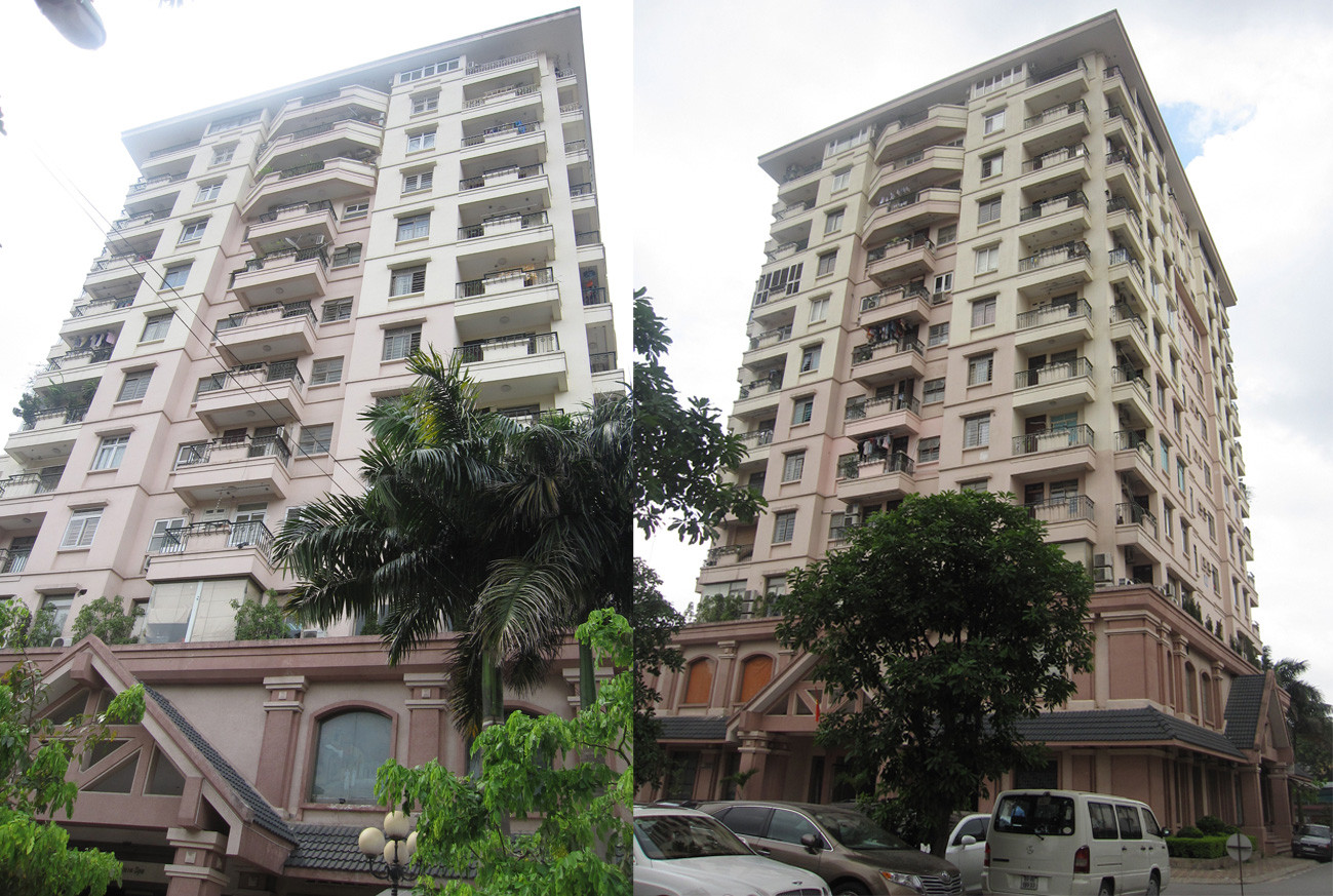 Tầng áp mái khu chung cư đã bị biến thành căn hộ để bán. Ảnh: Nguyễn Tú. Tầng áp mái khu chung cư đã bị biến thành căn hộ để bán Ảnh: Nguyễn Tú