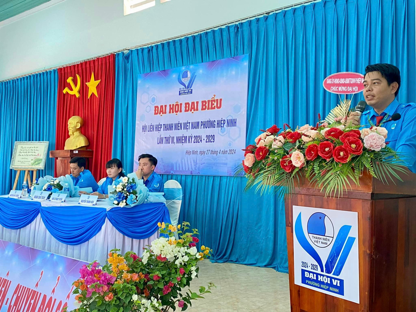 Đại hội Hội Liên hiệp Thanh niên Việt Nam ở TP Tây Ninh.