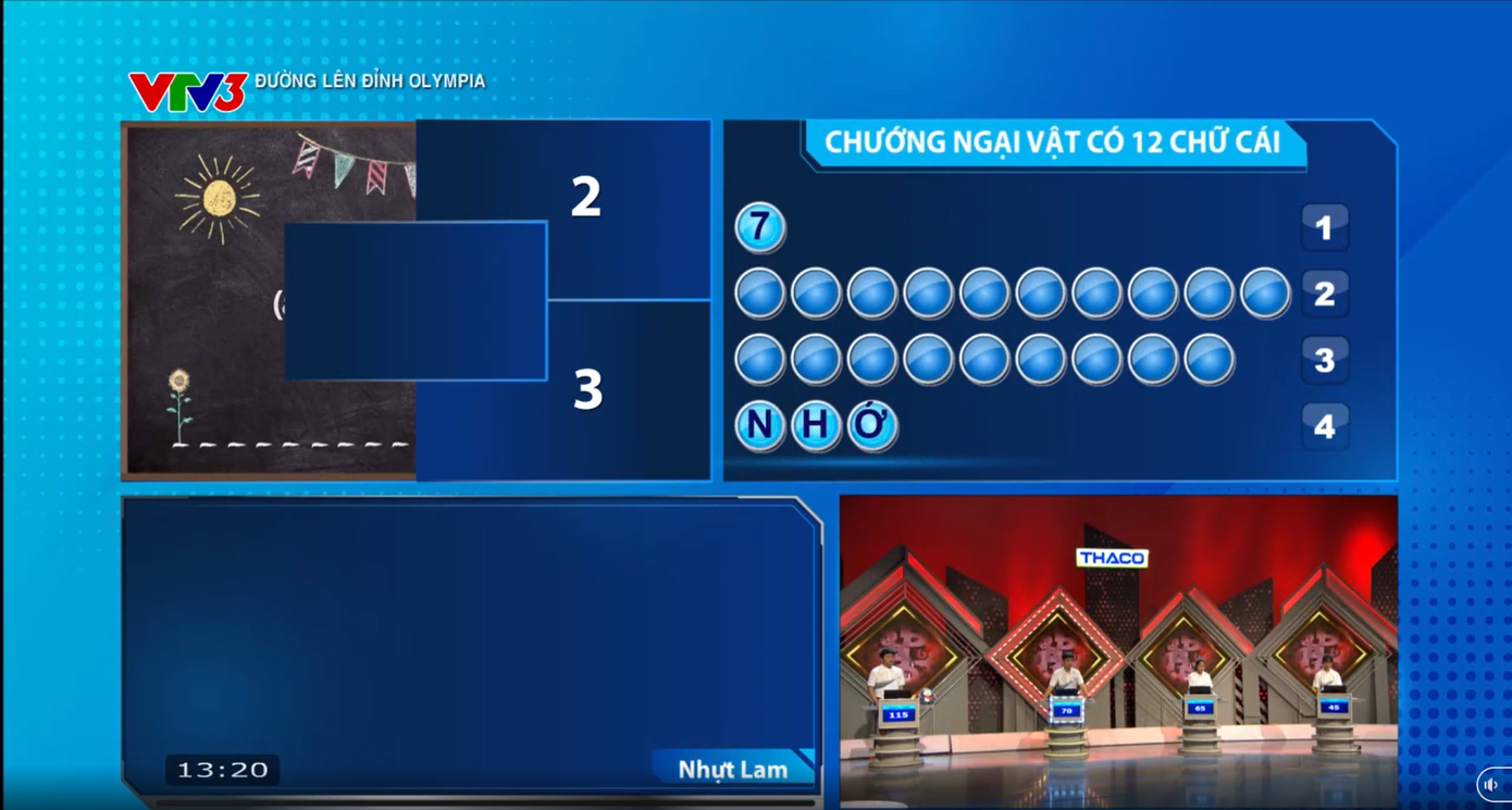 Nhựt Lam giành lợi thế tại phần thi Vượt chướng ngại vật.