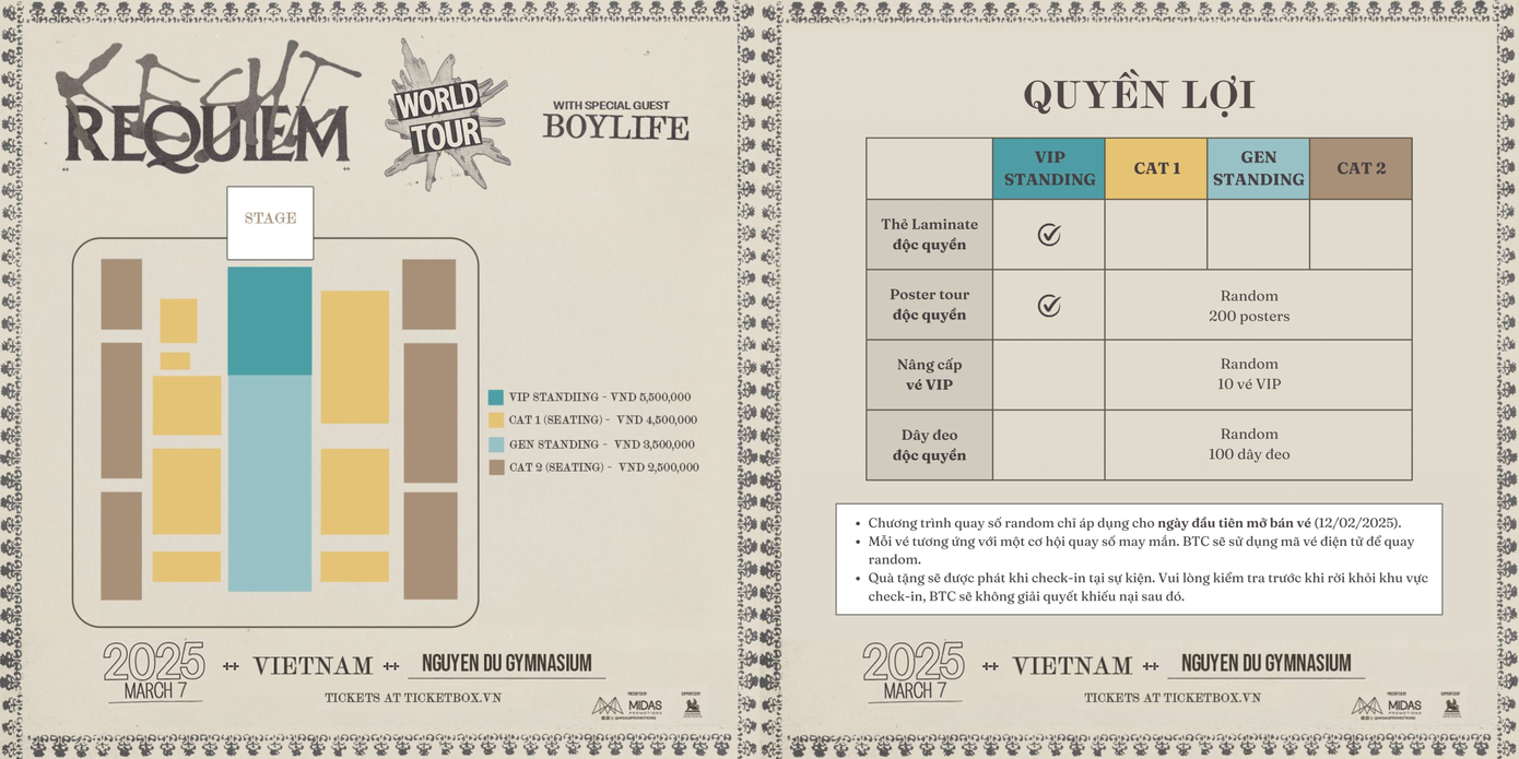 Giá vé và quyền lợi của đêm diễn gây tranh cãi.