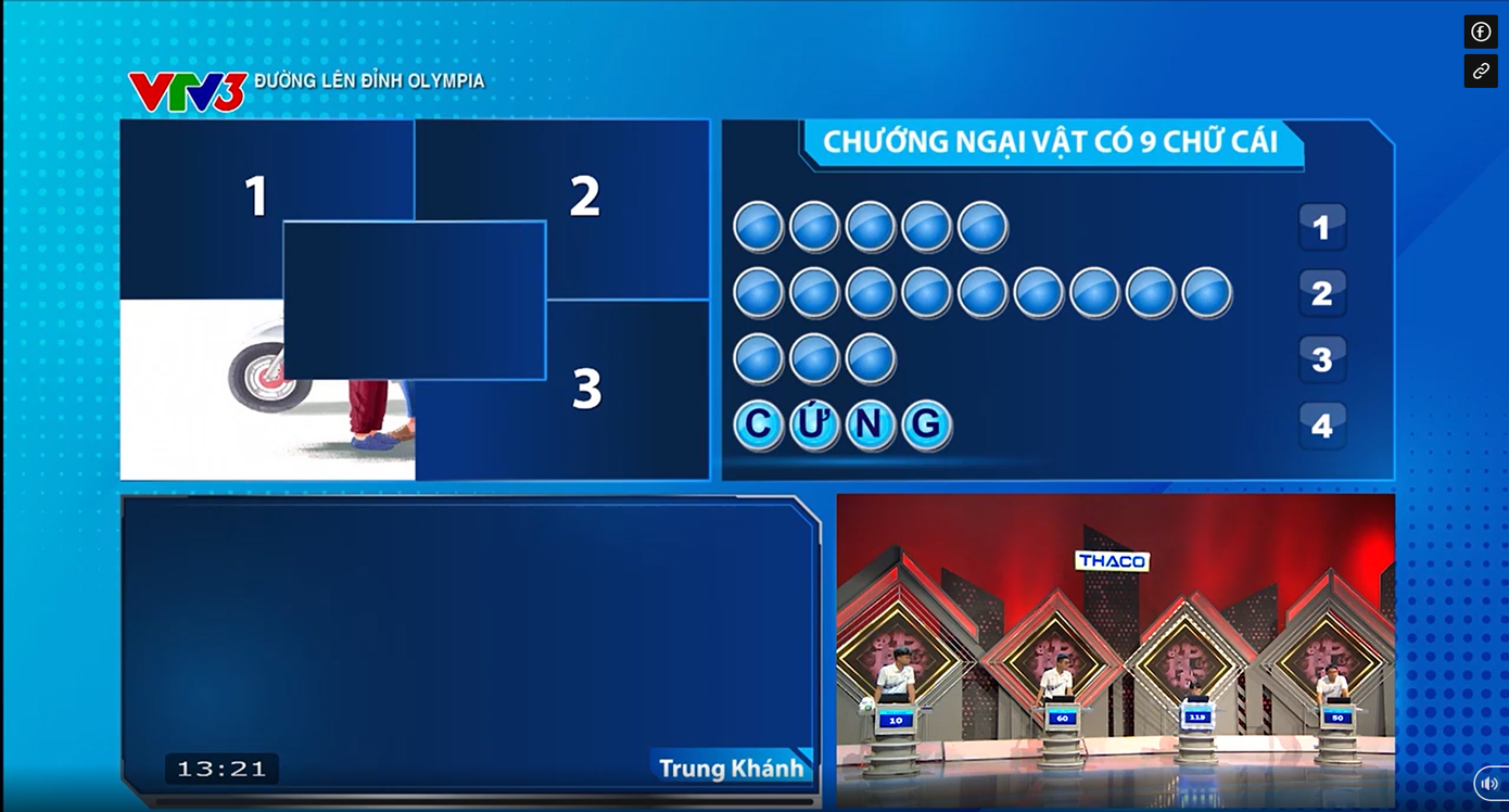 Trung Khánh dẫn trước với 175 điểm.