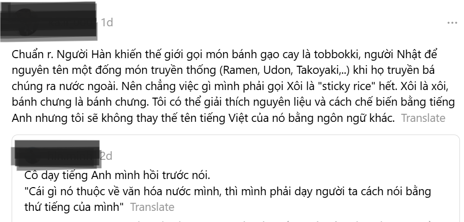 Nhiều người cho rằng việc này có ý nghĩa lớn trong việc bảo tồn giá trị truyền thống, là một cách để quảng bá ẩm thực và văn hóa nước nhà ra thế giới. Ảnh: chụp màn hình Nhiều người cho rằng việc này có ý nghĩa lớn trong việc bảo tồn giá trị truyền thống, là một cách để quảng bá ẩm thực và văn hóa nước nhà ra thế giới. Ảnh: chụp màn hình