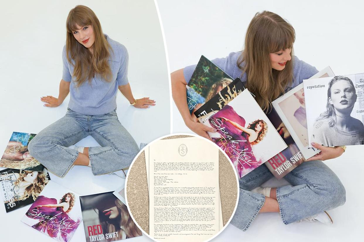 Taylor Swift không giấu nổi niềm hạnh phúc tột độ trong bức thư.