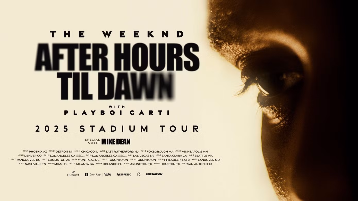 Chuyến lưu diễn After Hours til Dawn được dự kiến sẽ kéo dài đến tháng 9/2025.