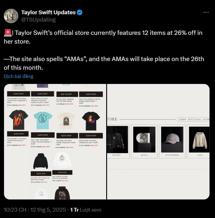 Trang web của Taylor Swift ngầm "nhá hàng" album mới.