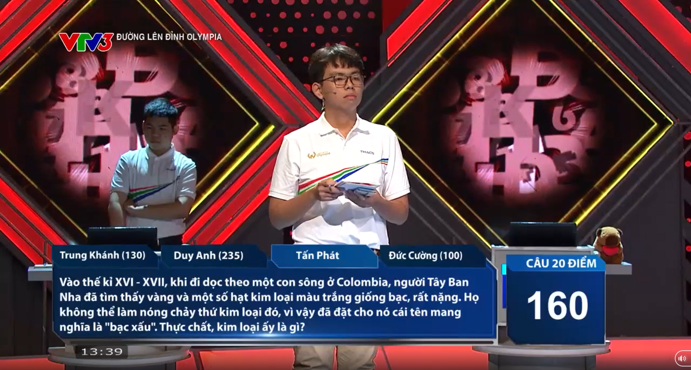 Tấn Phát kết thúc với 100 điểm.