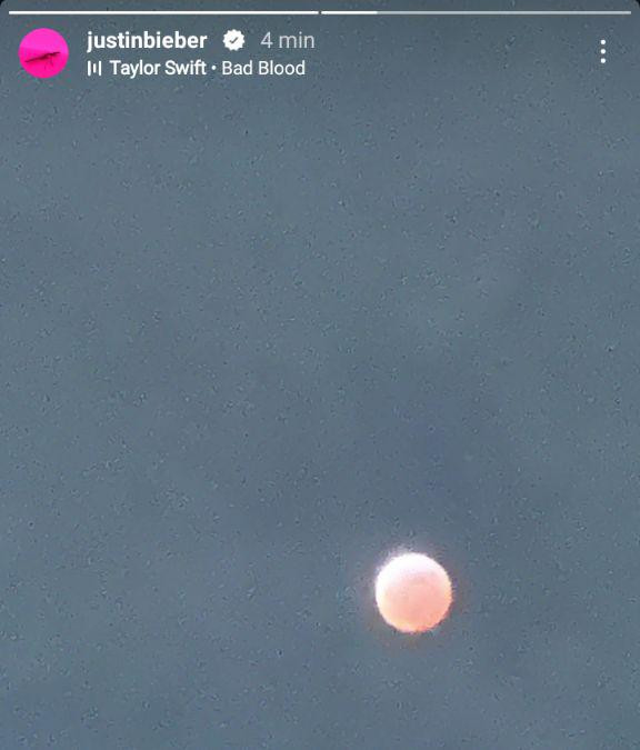 Justin Bieber sử dụng ca khúc Bad Blood của Taylor Swift trên Instagram.