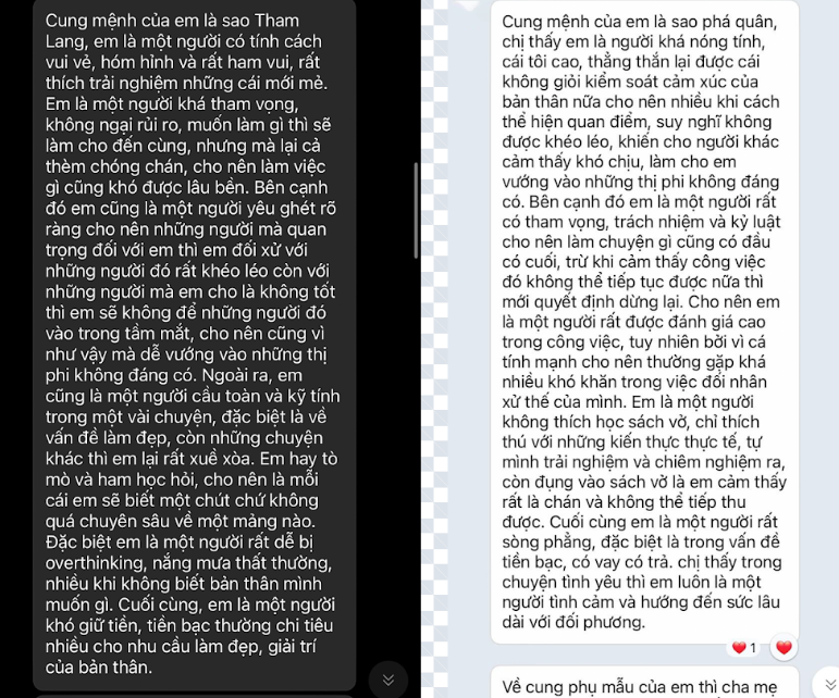 Hai người khác nhau nhưng cùng một nội dung luận giải. Ảnh chụp màn hình. Hai người khác nhau nhưng cùng một nội dung luận giải. Ảnh chụp màn hình.