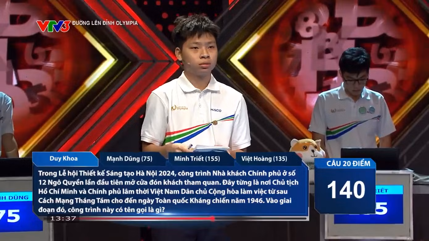 Duy Khoa có hơi đuối sức tại phần thi Về đích của mình. Duy Khoa có hơi đuối sức tại phần thi Về đích của mình.