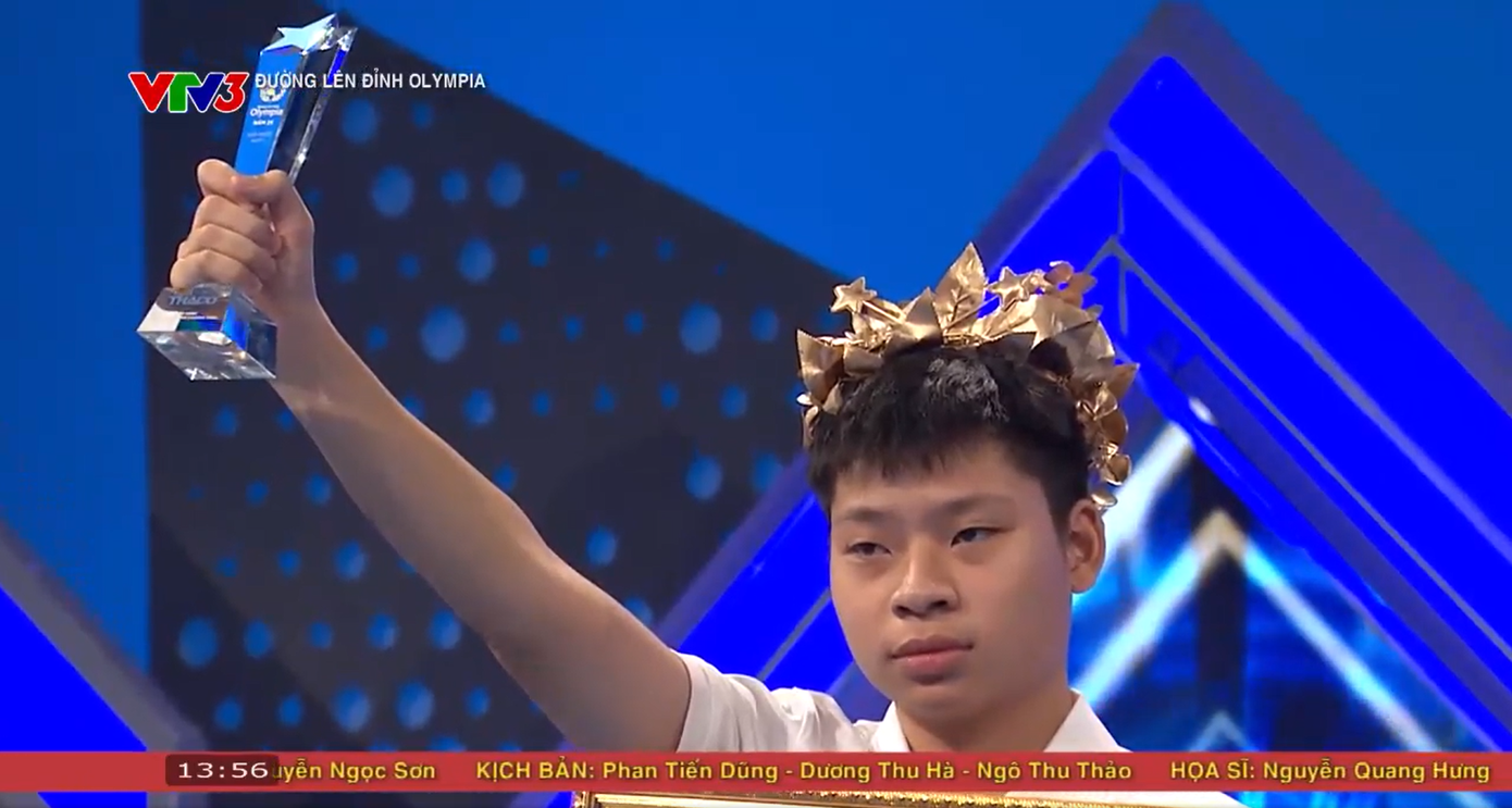 Sau giây phút hồi hộp căng thẳng, cuối cùng Duy Khoa cũng được xướng tên ở ngôi vị cao nhất cuộc thi Quý 1.