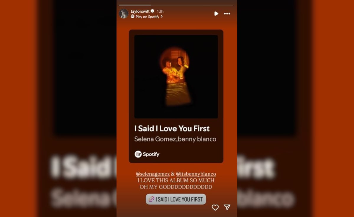 Taylor Swift bày tỏ sự yêu thích với album I Said I Love You First. Taylor Swift bày tỏ sự yêu thích với album I Said I Love You First.