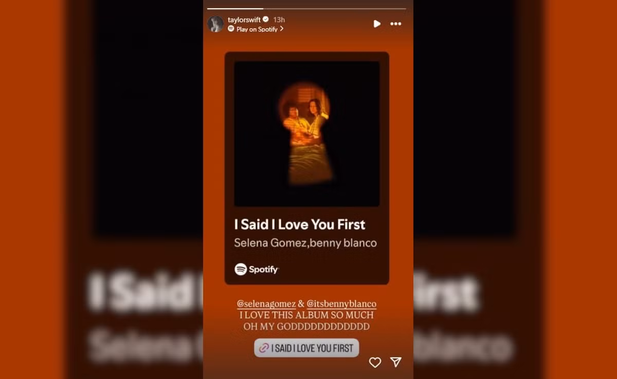 Taylor Swift bày tỏ sự yêu thích với album I Said I Love You First.