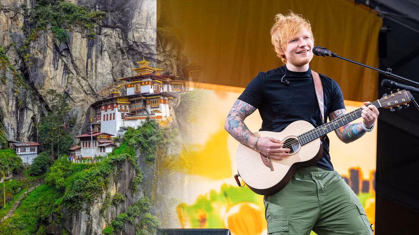 Nam ca sĩ đã có cơ hội dùng bữa với gia đình hoàng gia của Bhutan. Nam ca sĩ đã có cơ hội dùng bữa với gia đình hoàng gia của Bhutan.