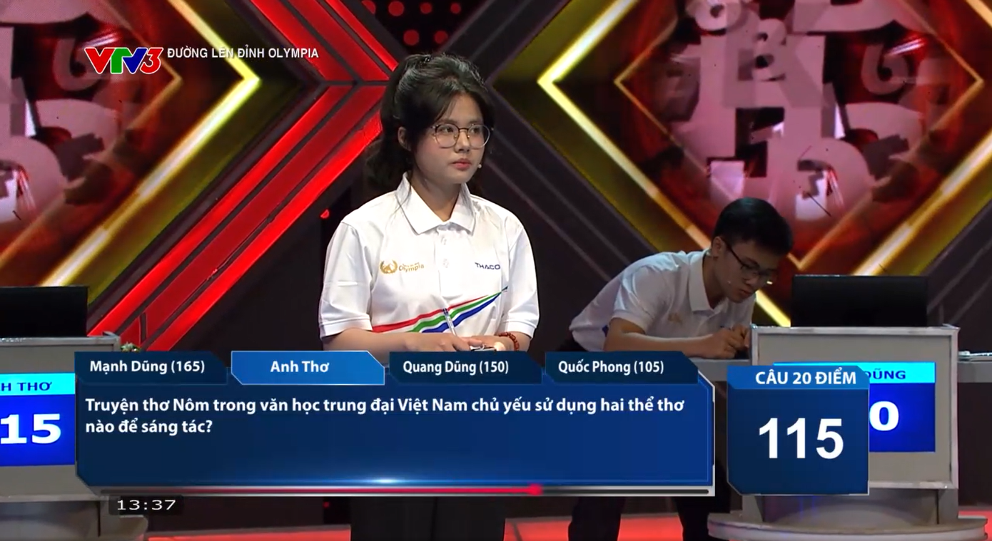 Anh Thơ vô cùng xuất sắc với câu hỏi có ngôi sao hy vọng. Anh Thơ vô cùng xuất sắc với câu hỏi có ngôi sao hy vọng.