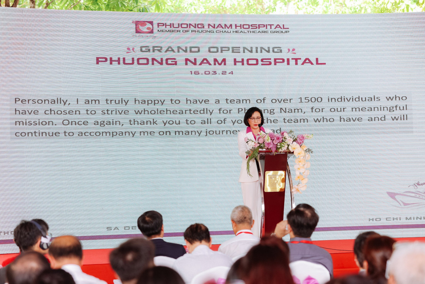 Nhà sáng lập, Tổng Giám đốc Tập đoàn Y tế Phương Châu, bác sĩ Nguyễn Thị Ngọc Hồ cho biết, tại đồng bằng sông Cửu Long, Bệnh viện Phương Châu cũng đã chứng kiến hơn 33.000 bé chào đời khỏe mạnh. Nhà sáng lập, Tổng Giám đốc Tập đoàn Y tế Phương Châu, bác sĩ Nguyễn Thị Ngọc Hồ cho biết, tại đồng bằng sông Cửu Long, Bệnh viện Phương Châu cũng đã chứng kiến hơn 33.000 bé chào đời khỏe mạnh.