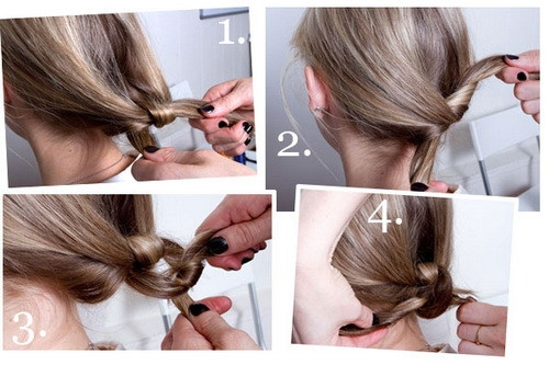 Tự làm kiểu tóc thắt nút dự tiệc ảnh 5