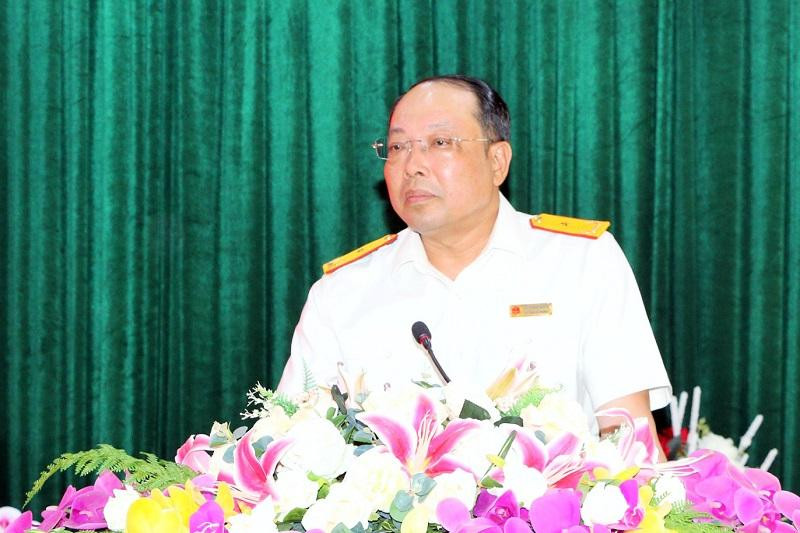 Phó Tổng cục trưởng Vũ Xuân Bách phát biểu giao nhiệm vụ cho 2 tân Phó Cục trưởng Cục Thuế Vĩnh Phúc.