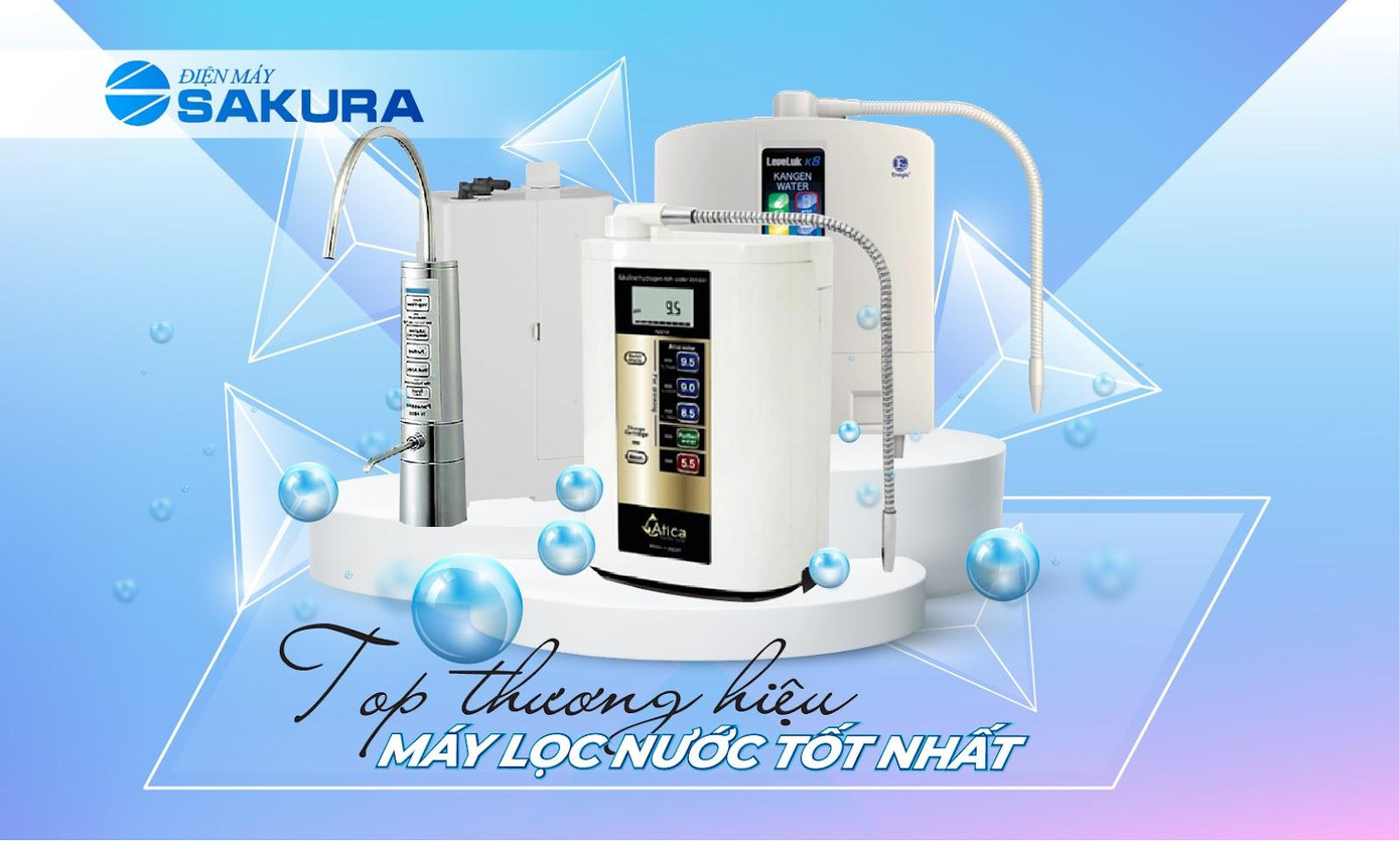 Panasonic, Kangen và Atica là 3 thương hiệu được ưa chuộng nhất