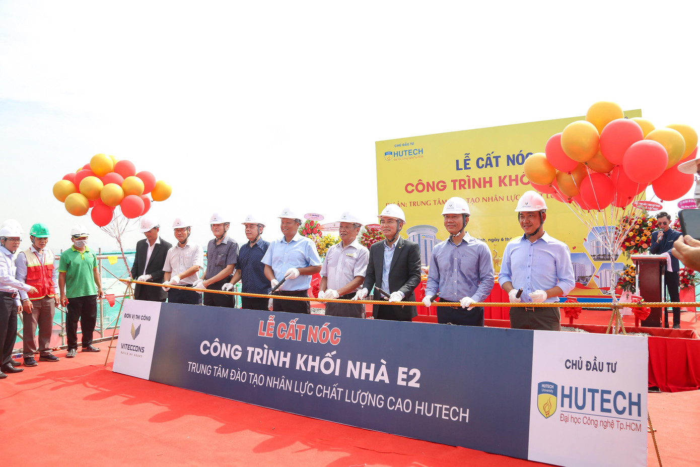 Lễ cất nóc công trình diễn ra sáng 06/5 vừa qua