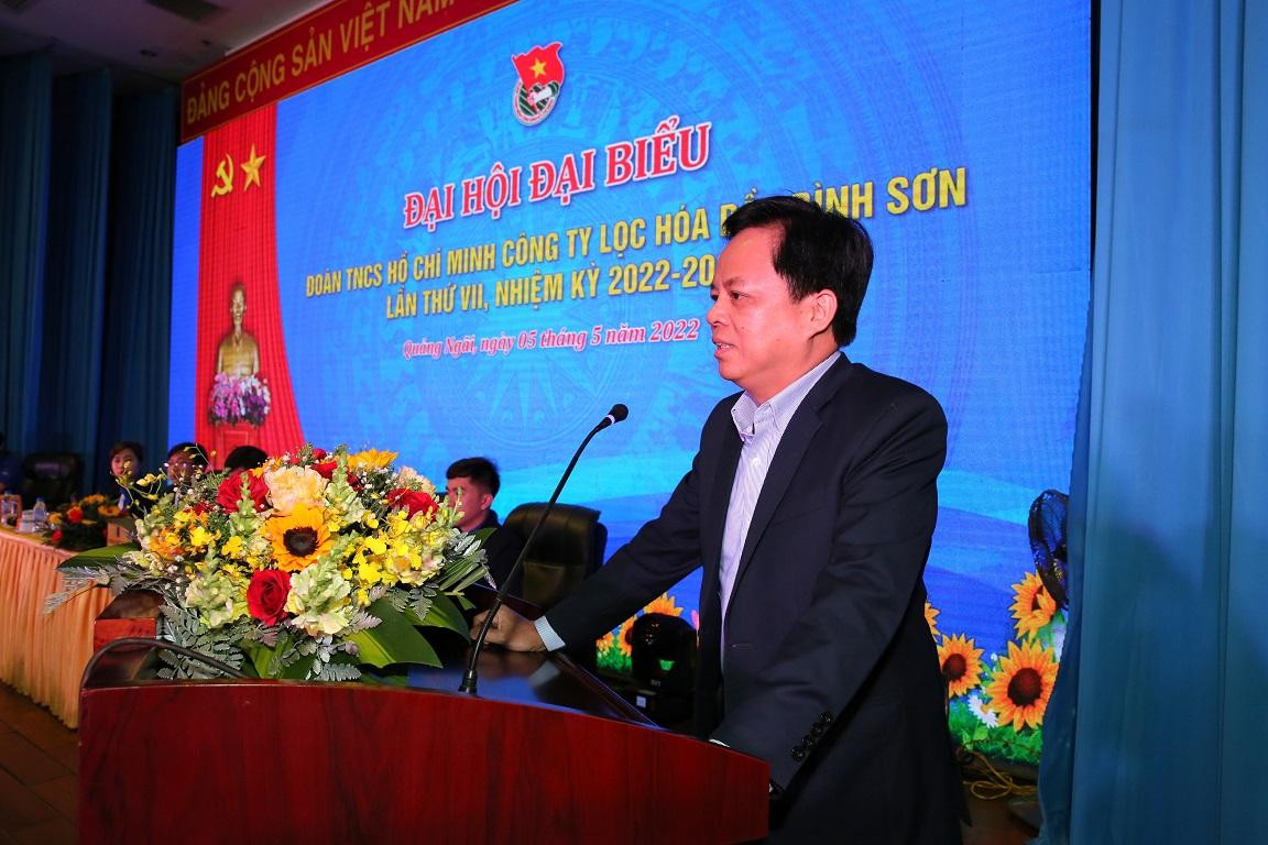 Bí thư Đảng ủy, Chủ tịch HĐQT BSR Nguyễn Văn Hội biểu dương những thành tích ĐTN BSR đạt được trong 5 năm qua. Bí thư Đảng ủy, Chủ tịch HĐQT BSR Nguyễn Văn Hội biểu dương những thành tích ĐTN BSR đạt được trong 5 năm qua.