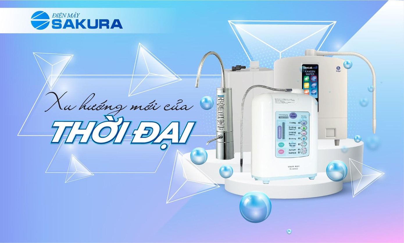 Máy lọc nước ion kiềm dần trở thành xu hướng sống mới của thời đại