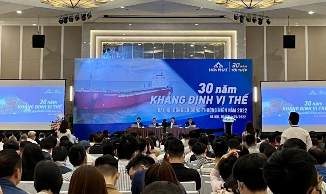 Đại hội cổ đông sáng 24/5 của Tập đoàn Hòa Phát.