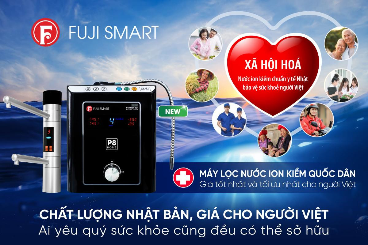 Fuji Smart - Máy lọc nước ion kiềm quốc dân giá tốt cho người Việt