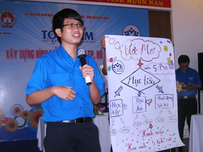 Theo Minh Quang, mẫu hình học sinh ngày nay không chỉ học giỏi, tu luyện đạo đức mà còn đòi hỏi sự năng động, sống có mục tiêu