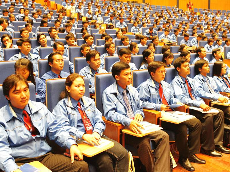 Các đại biểu tham dự Đại hội Đoàn toàn quốc lần thứ IX. Ảnh: Hồng Vĩnh