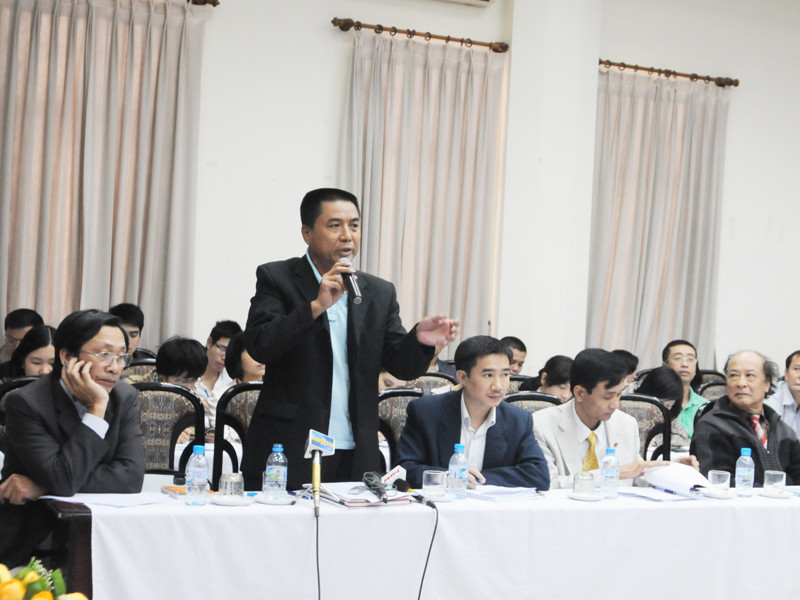 Ông Trần Quốc Khải - Chủ nhiệm HTX taxi Nội: Cần phải đưa taxi vào loại hình vận tải công cộng. Ảnh: Tuấn Nguyễn