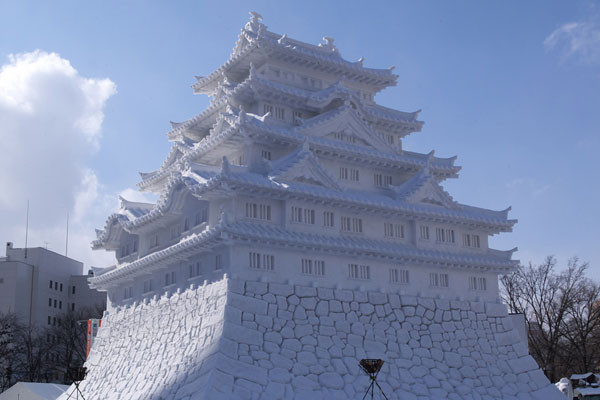 Công trình bằng băng tuyết khổng lồ ở lễ hội Sapporo. Ảnh: irdc.ir