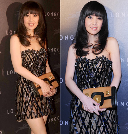 Người đẹp tham gia hoạt động quảng cáo năm 2011 với váy quây ngắn