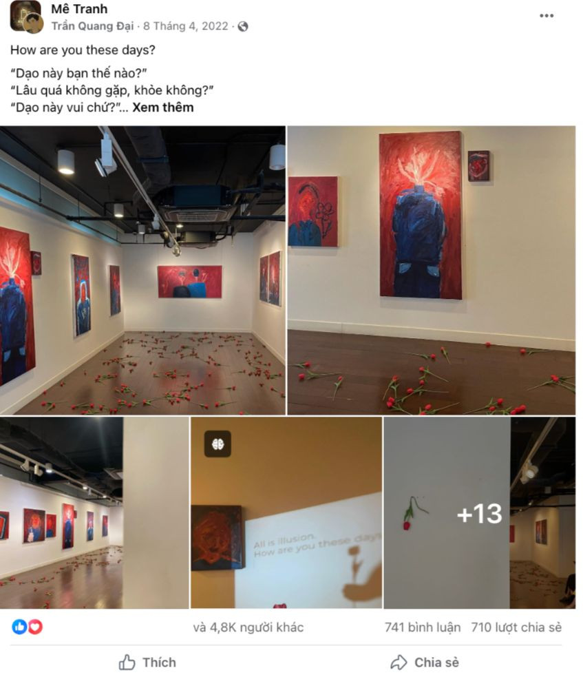 Cả hai bài đăng của Quang Đại đều nhận nhiều phản ứng trái chiều.