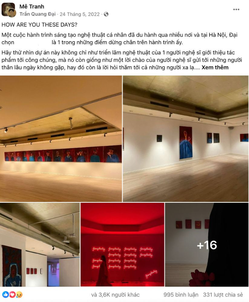 Cả hai bài đăng của Quang Đại đều nhận nhiều phản ứng trái chiều.