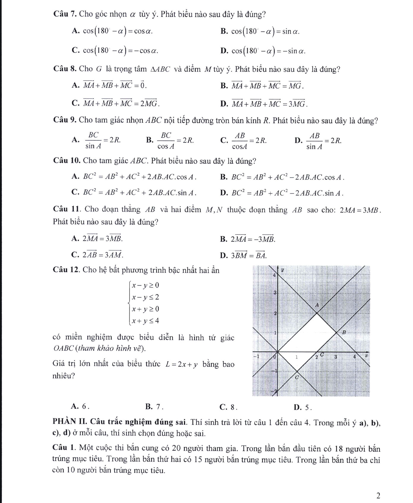 Đề thi trắc nghiệm các môn (trừ môn Ngoại ngữ) dự kiến sẽ theo hình thức kết hợp. Ảnh: Bộ GD&ĐT. Đề thi trắc nghiệm các môn (trừ môn Ngoại ngữ) dự kiến sẽ theo hình thức kết hợp. Ảnh: Bộ GD&ĐT.