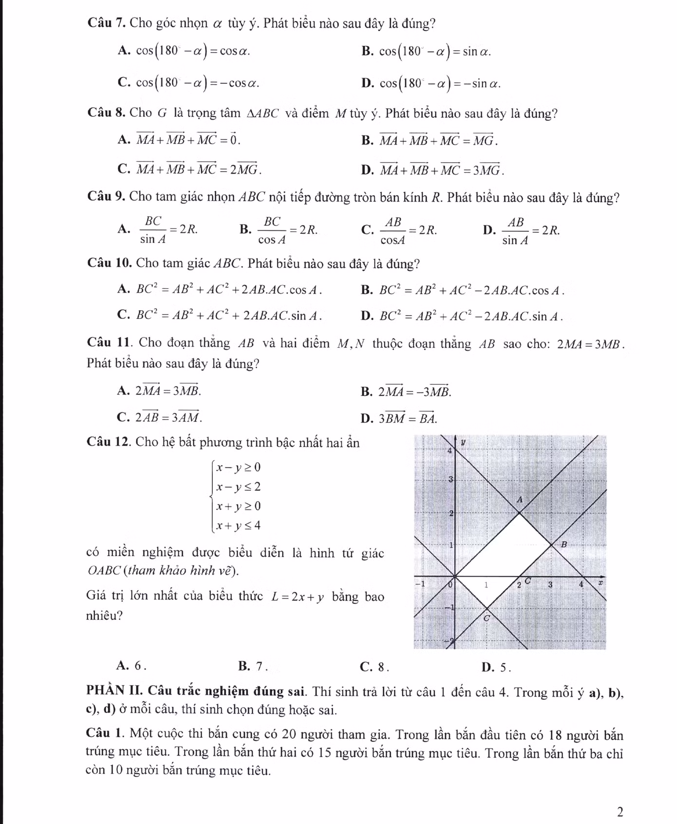 Đề thi trắc nghiệm các môn (trừ môn Ngoại ngữ) dự kiến sẽ theo hình thức kết hợp. Ảnh: Bộ GD&amp;ĐT.