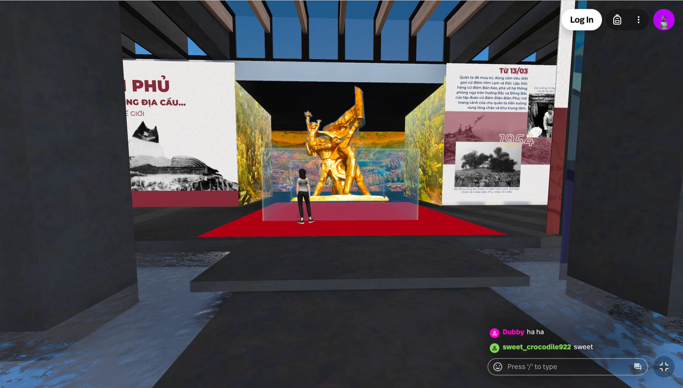 Tại không gian trực tuyến, thanh niên có thể tìm hiểu về tình hình thực tế của trận Điện Biên Phủ năm xưa. Tại không gian trực tuyến, thanh niên có thể tìm hiểu về tình hình thực tế của trận Điện Biên Phủ năm xưa.