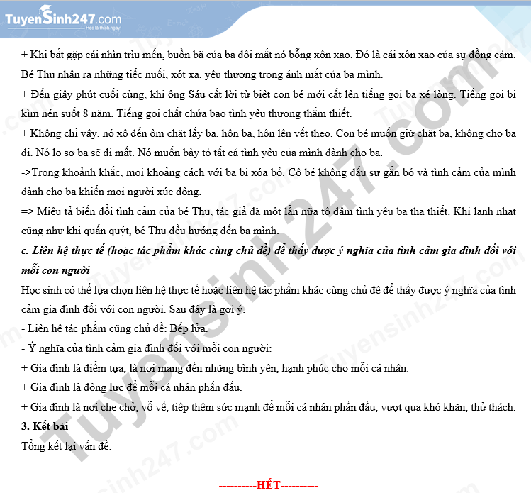 Đáp án gợi ý môn Ngữ văn do trang Tuyensinh247 thực hiện. Đáp án gợi ý môn Ngữ văn do trang Tuyensinh247 thực hiện.