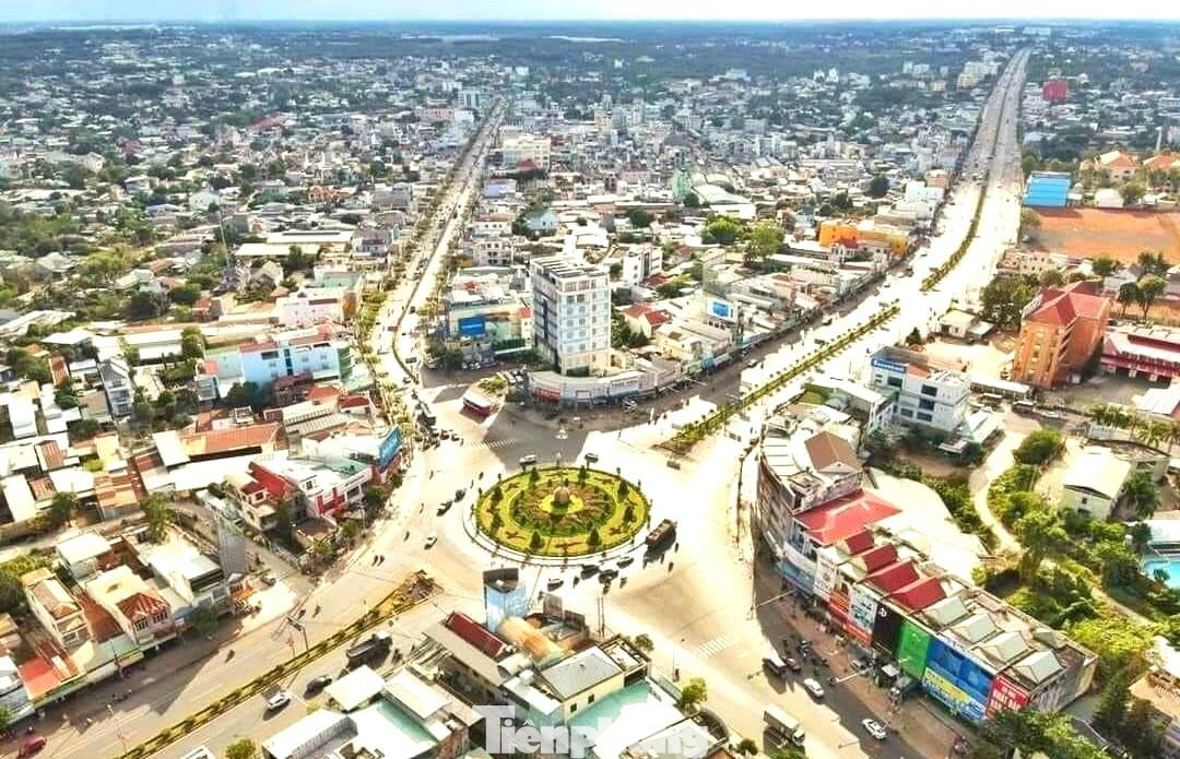 Một góc thành phố Đồng Xoài, tỉnh Bình Phước