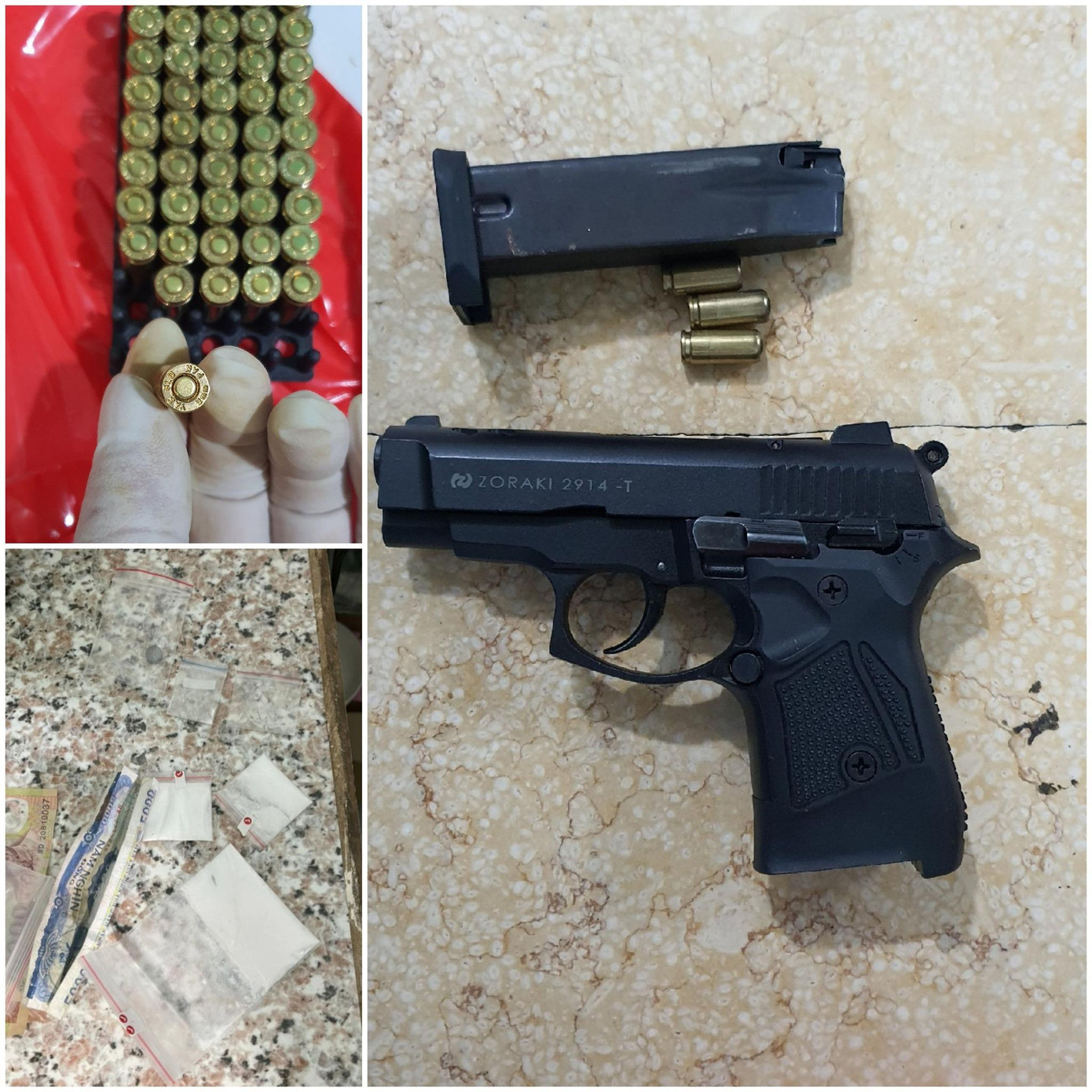 Tang vật công an thu giữ Tang vật công an thu giữ