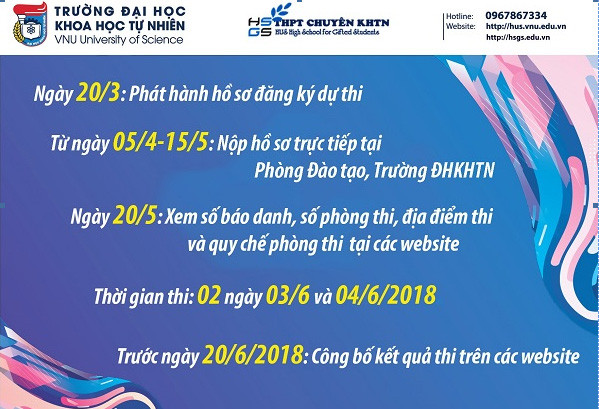 Nóng, điều kiện thi vào 10 tại Trường THPT Chuyên KHTN ảnh 1