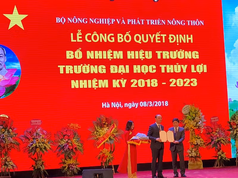 Đại học Thủy lợi có hiệu trưởng mới ảnh 1