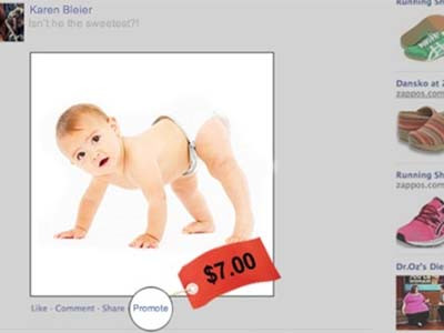 Tính năng Promote mới của Facebook có phí 7 USD. Ảnh: CNN Tính năng Promote mới của Facebook có phí 7 USD