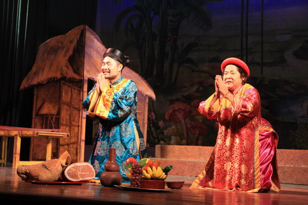 Vợ chồng người anh do nghệ sỹ Nhật Tuấn và NSƯT Minh Vượng thủ vai